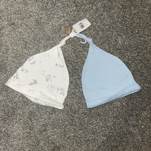 Pair baby hats - 6-12, months