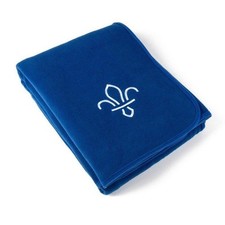 Fleur de Lis Fleece Blanket Blue Scouts 170cm x 170cm