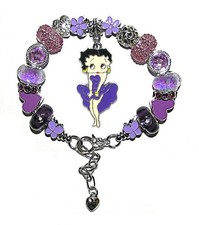 Betty Boop Bracelet Purple