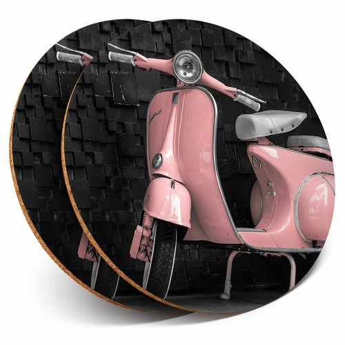 Coasters pink retro - coasters,