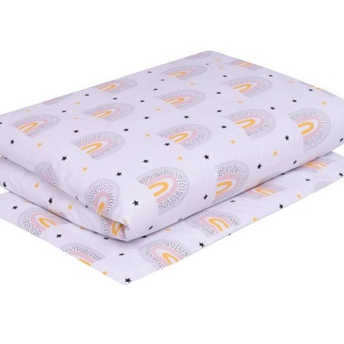 Rainbow cot bedding - rainbow,