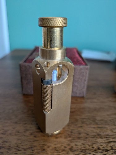 Solid brass trench lighter - brass,