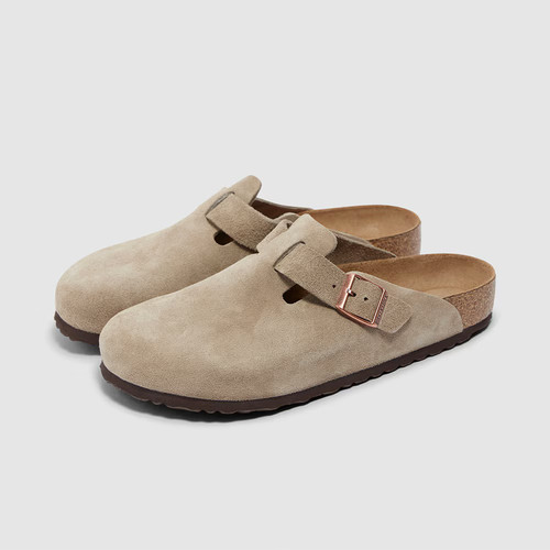 Birkenstock boston taupe suede - boston,
