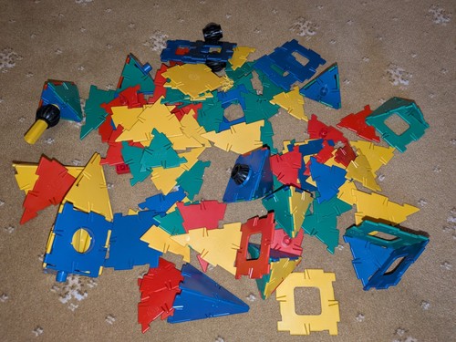 Vintage polydron 125 - 125, pieces