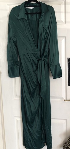 Zara green wrap - wrap, l
