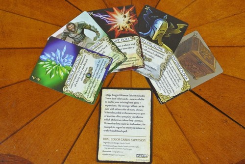 Mage knight dual color cards - color,