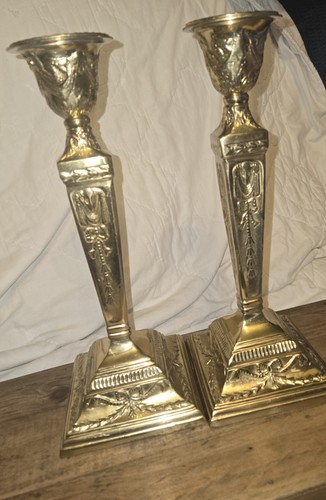 Two large vintage brass - 12",
