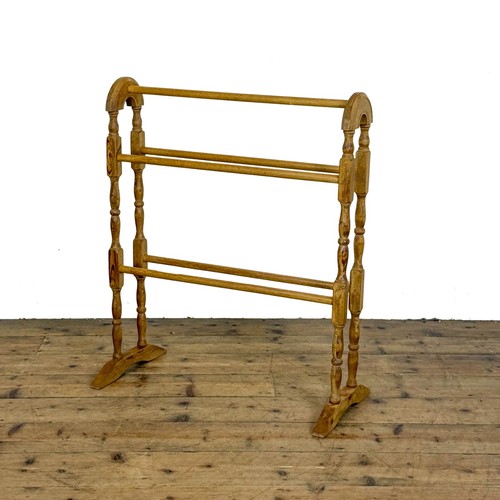 Vintage pine towel rail - pine,