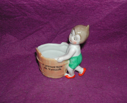 Antique porcelain pixie - porcelain, with