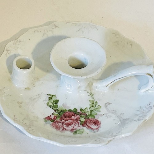 Vtg pocelain candle - holder, wee