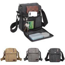 KONO Men's Canvas Multi-Pocket