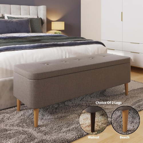 Grey linen fabric - grey,