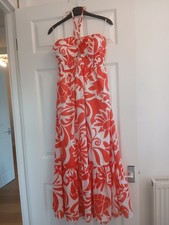  MAXI DRESS, TIERED, HALTER