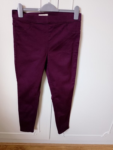 Ladies plum s jeggings - m,