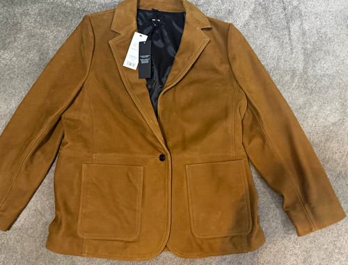 And brown suede blazer - em,