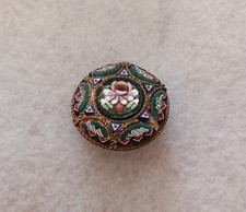 Antique/Vintage Micro Mosaic Brooch Victorian/Edwardian Millefiori Italy