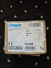 Hager CDC263U 63A 30mA RCD -