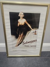 Vintage Prints/Posters A3 Schweppes Tonic Water 12" x 17" Advertising Poster