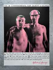 Gilbert & George - Poster - THE X COMMANDMENTS FOR GILBERT & GEORGE - Paris