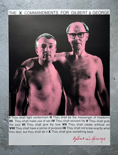 Gilbert george poster - gilbert,