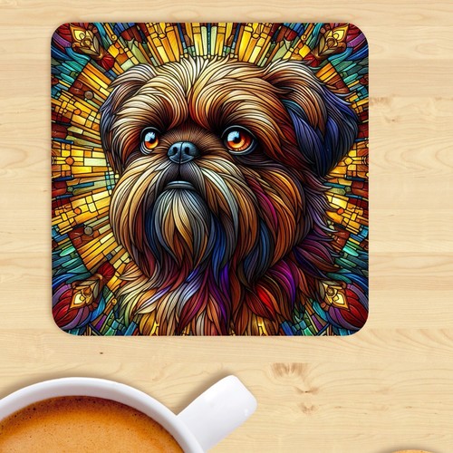 Brussels griffon dog coaster - brussels,