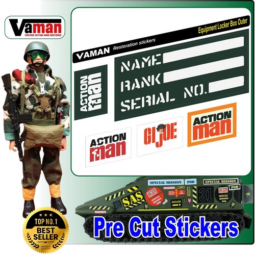 Action man stickers locker - action,