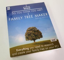 Who Do You Think You Are? Family Tree Maker Deluxe Edition, PC CD, New & Sealed