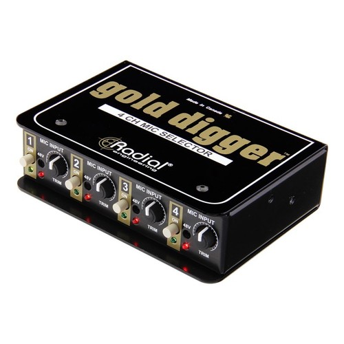 Radial gold digger - gold, microphone