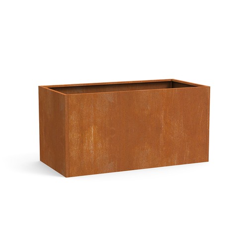 Corten steel planter - corten,