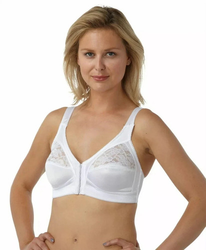 Womens front fastening bra - front,