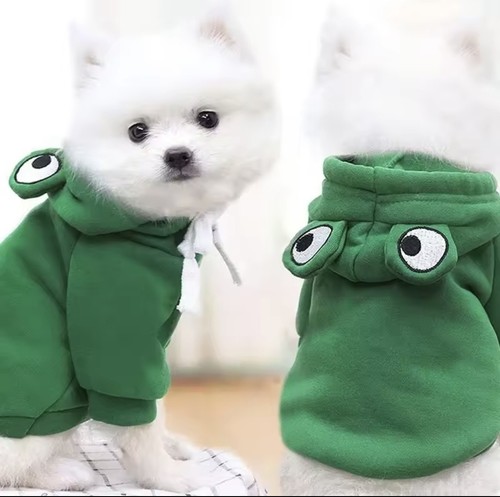 Dog frog shape - hoodies, pet