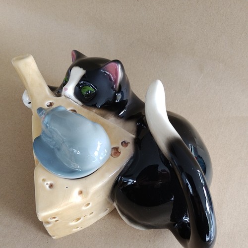 Coopercraft teapot cat - teapot, mouse