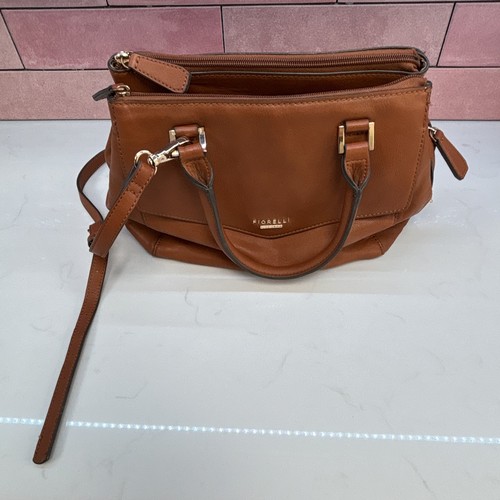 Fiorelli brown leather satchel - leather,