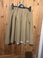 Zara Beige Shirt Pleated Skirt  Size M 10 12