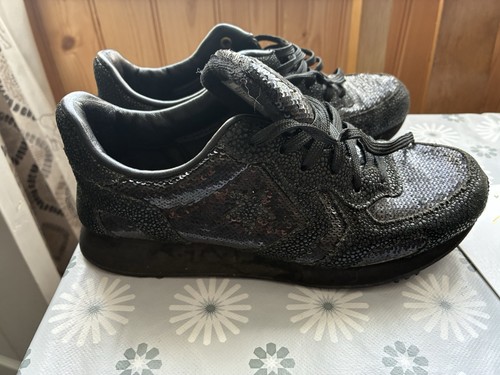 Black glitter converse - glitter,