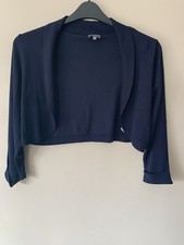 Phase Eight navy bolero shrug size 12 wedding prom occasion excellent condition