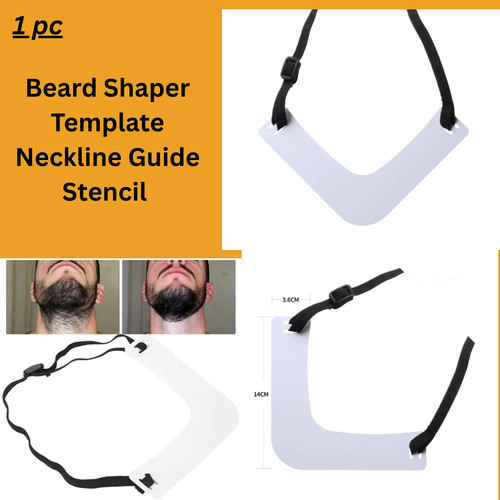 Beard shaper template - shaper, neckline