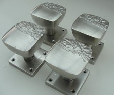 Vintage Solid Metal Door Knobs Handles Pulls Square Mortice Latch Hardware