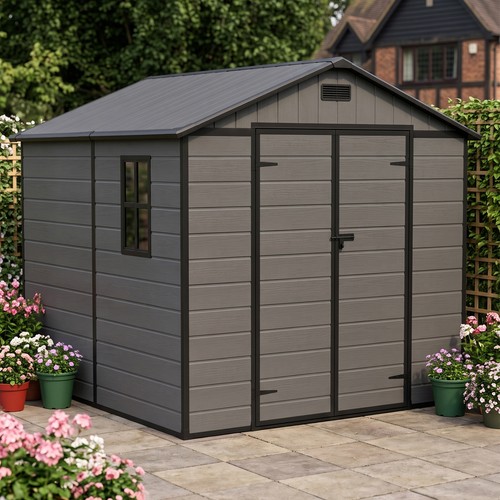Plastic garden shed - plastic, 8x4