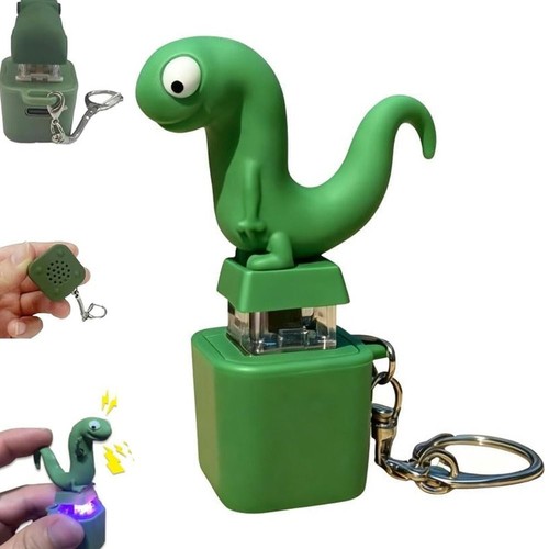 Led colorful lizard keychain - led,