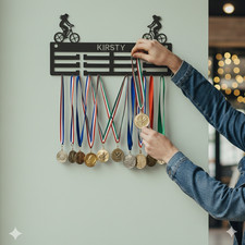 Personalised Cycling Medal