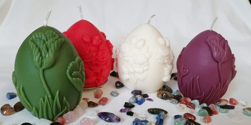 Large easter egg shape candle - shape, candle/