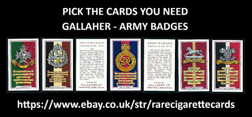 Gallaher army badges pick - army,