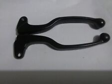 YAMAHA RXS100 ,BLACK DOGLEG ,CLUTCH LEVER + BRAKE LEVER ( PAIR ),NOS .