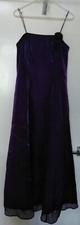 Debut Dress Purple Satin Bridesmaid Ball Party Prom Flower Corsage Petticoats 8
