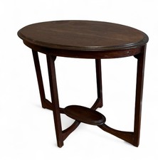 Antique Oval Mahogany Side