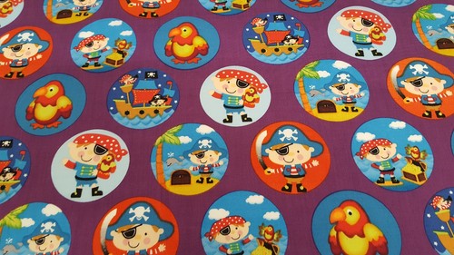Pirates polycotton material - pirates,