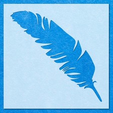 Feather Bird Wing Stencil