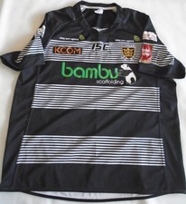 Hull FC 2017 Season Home Rugby Shirt Men's 4XL Black White Bambu ISC