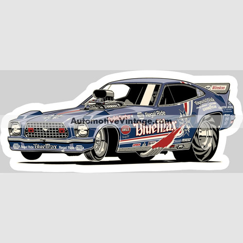 Blue max ford mustang - max, drag